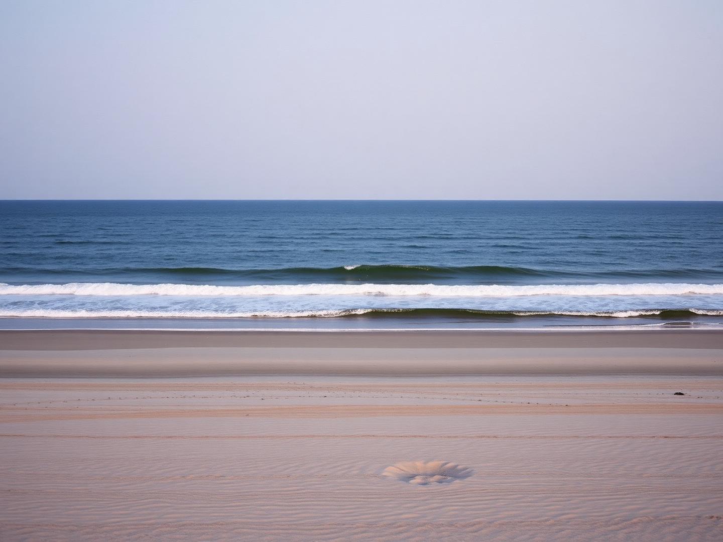 Quiet North Carolina shoreline at first light